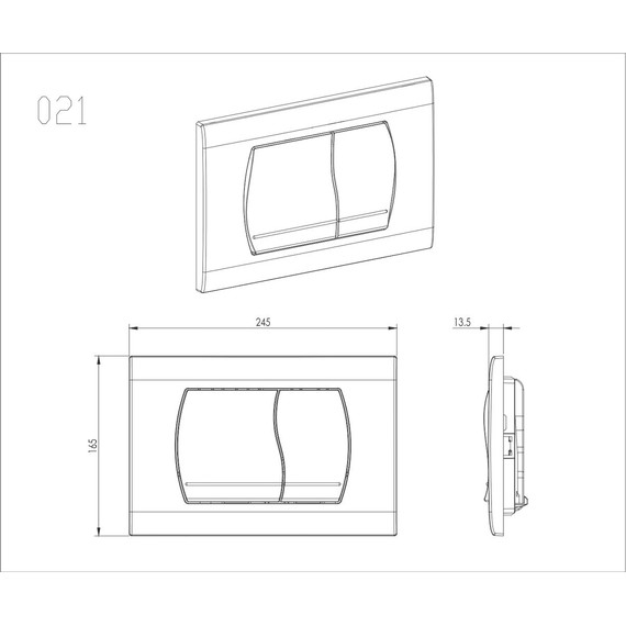 Кнопка смыва Aquatek KDI-0000047 фото 3