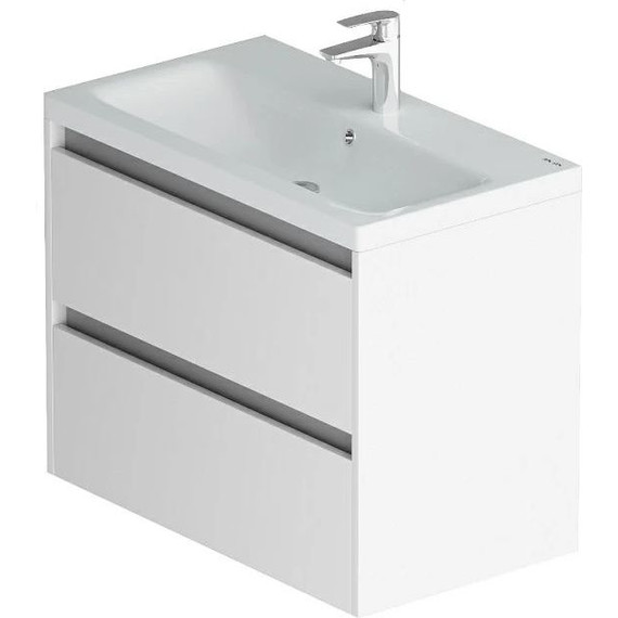 Тумба напольная с раковиной Am.Pm Pulse 75 см M91-FHX0752-WCC0752WG, белый глянцевый фото 