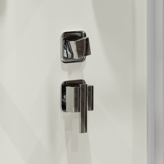 Душевая кабина Niagara Standart 100x100 см ST100/15Q/BK, белый/прозрачное фото 9