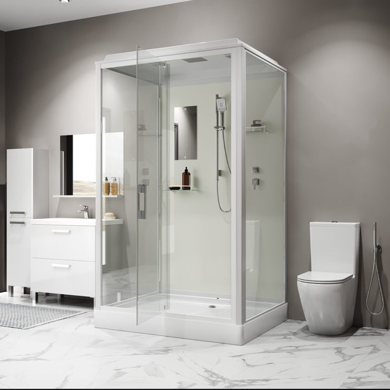 Душевая кабина Niagara Standart 120x90 см ST120/90/15Q, белый/прозрачное - 2 Душевая кабина Niagara Standart 120x90 см ST120/90/15Q, белый/прозрачное фото 2