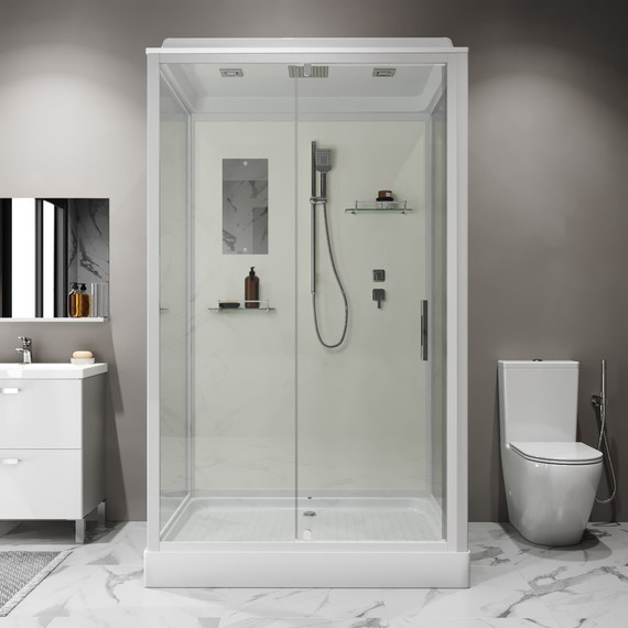 Душевая кабина Niagara Standart 120x90 см ST120/90/15Q, белый/прозрачное - 3 Душевая кабина Niagara Standart 120x90 см ST120/90/15Q, белый/прозрачное фото 3