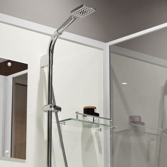 Душевая кабина Niagara Standart 80x80 см ST80/15Q/BK, белый/прозрачное фото 5