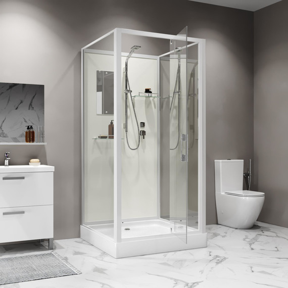 Душевая кабина Niagara Standart 90x90 см ST90/15Q/BK, белый/прозрачное - 2 Душевая кабина Niagara Standart 90x90 см ST90/15Q/BK, белый/прозрачное фото 2