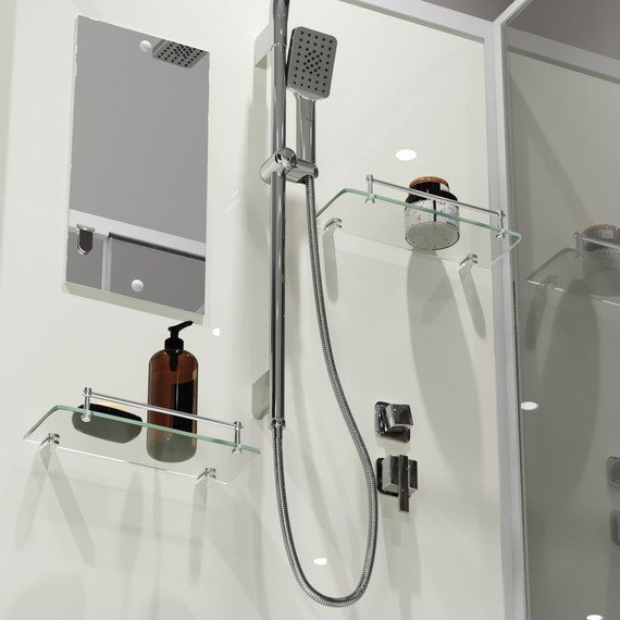 Душевая кабина Niagara Standart 90x90 см ST90/15Q/BK, белый/прозрачное - 6 Душевая кабина Niagara Standart 90x90 см ST90/15Q/BK, белый/прозрачное фото 6