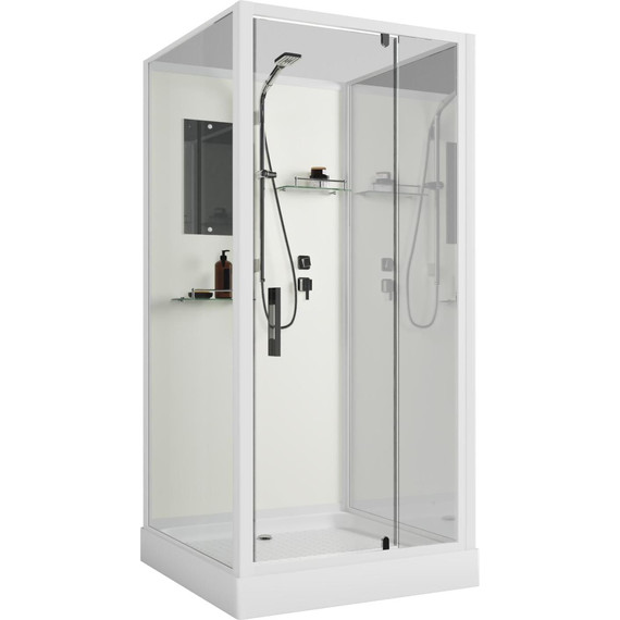 Душевая кабина Niagara Standart 90x90 см ST90/15Q/BK, белый/прозрачное - 8 Душевая кабина Niagara Standart 90x90 см ST90/15Q/BK, белый/прозрачное фото 8