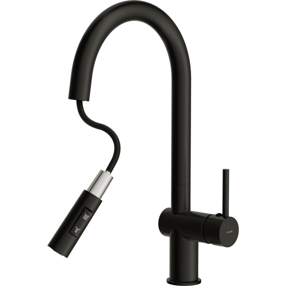 Смеситель для кухни Cersanit Brasko A68225, чёрный фото 7
