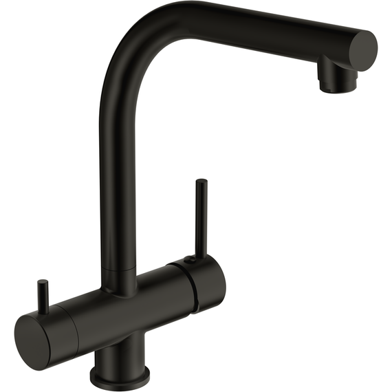 Смеситель для кухни Cersanit Crea A68223, чёрный фото 2