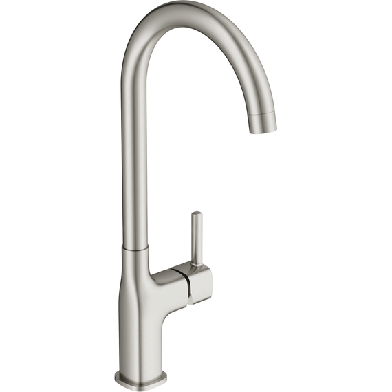 Смеситель для кухни Cersanit Elio A68260, сатин фото 2