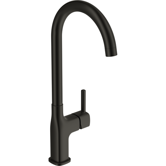 Смеситель для кухни Cersanit Elio A68261, чёрный фото 2