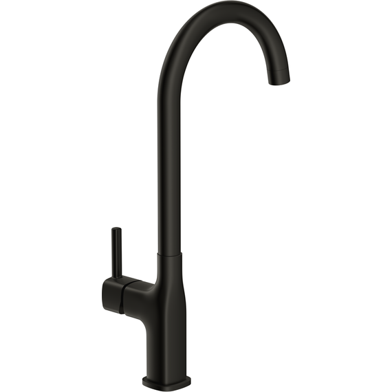 Смеситель для кухни Cersanit Elio A68261, чёрный фото 5