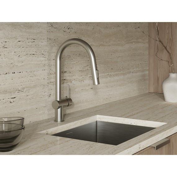 Смеситель для кухни Cersanit Brasko A68226, сатин фото 9