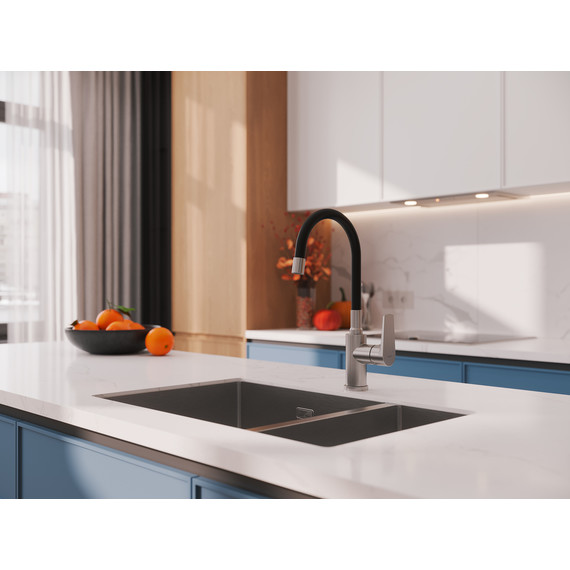 Смеситель для кухни Cersanit Moduo A68231, сатин фото 11