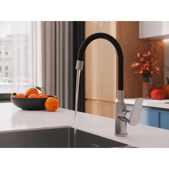 Смеситель для кухни Cersanit Moduo A68231, сатин фото 12