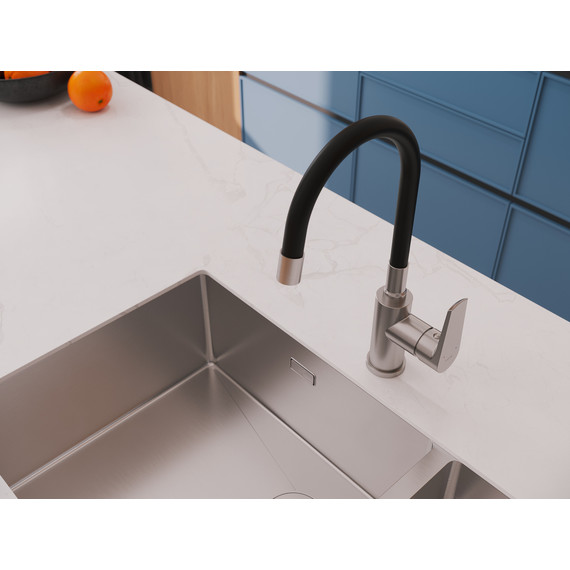 Смеситель для кухни Cersanit Moduo A68231, сатин фото 13
