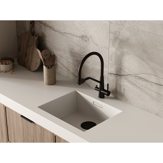 Смеситель для кухни Cersanit Vivo A68218, чёрный фото 9