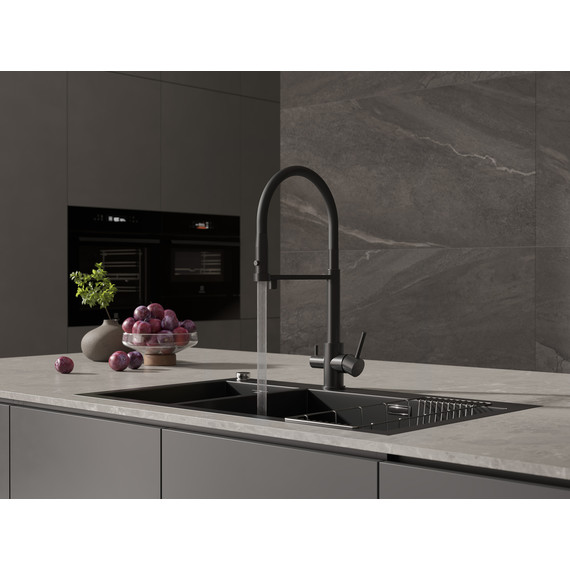 Смеситель для кухни Cersanit Zen A68250, чёрный фото 13