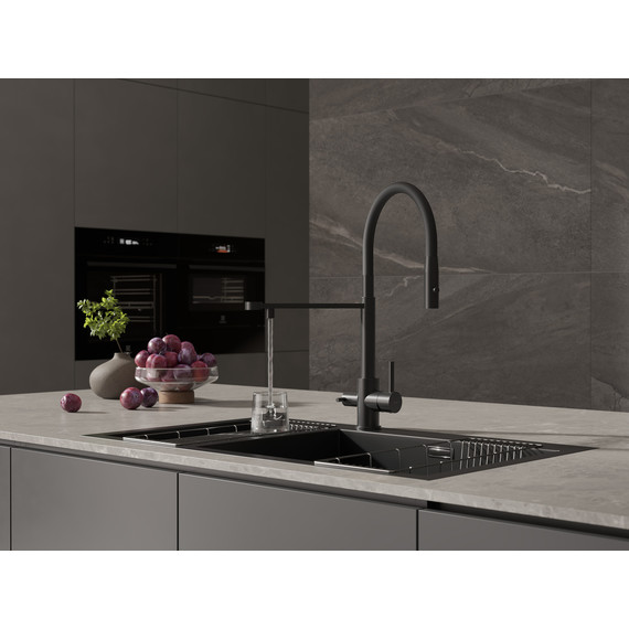 Смеситель для кухни Cersanit Zen A68250, чёрный фото 14