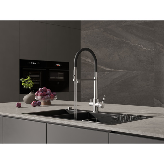 Смеситель для кухни Cersanit Zen A68259, сатин фото 13