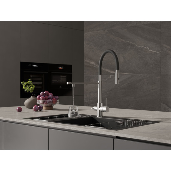 Смеситель для кухни Cersanit Zen A68259, сатин фото 14