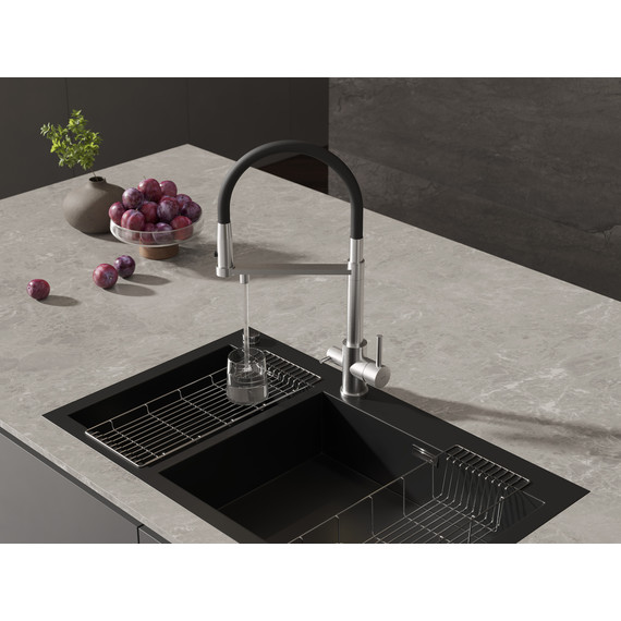 Смеситель для кухни Cersanit Zen A68259, сатин фото 15