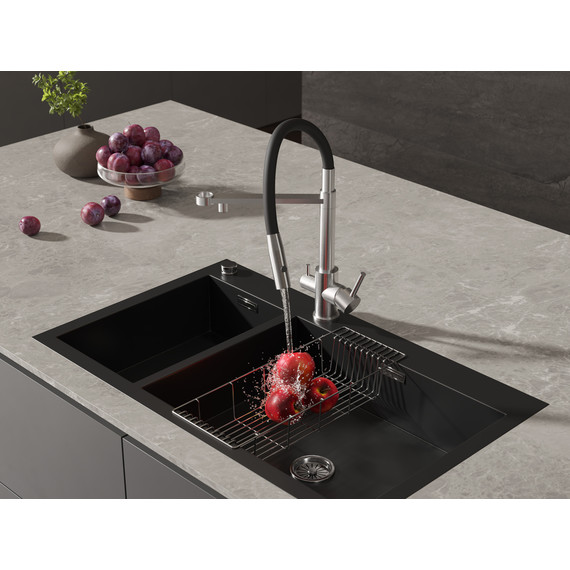 Смеситель для кухни Cersanit Zen A68259, сатин фото 16