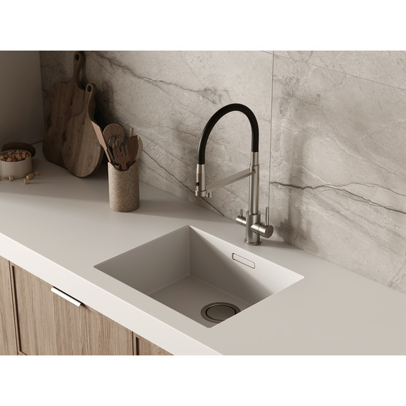 Смеситель для кухни Cersanit Zen A68259, сатин фото 10