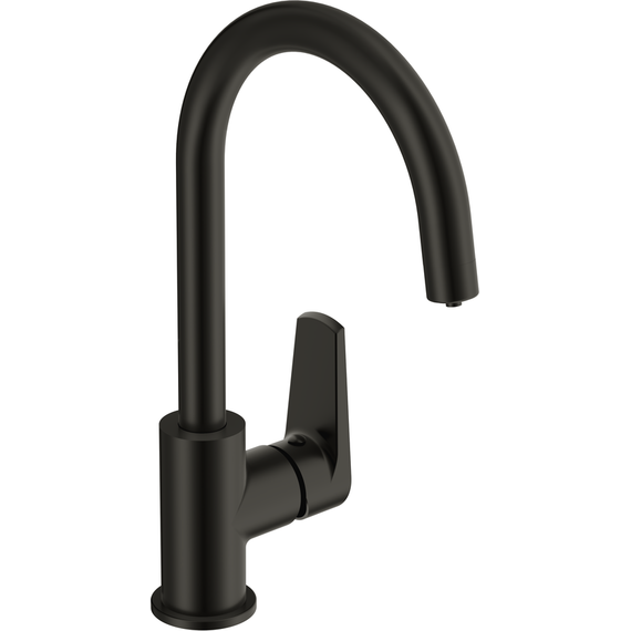 Смеситель для кухни Cersanit Moduo A68221, чёрный фото 2