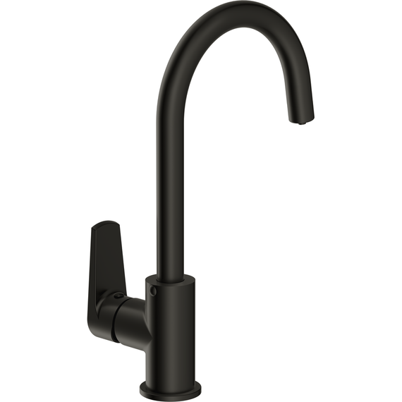 Смеситель для кухни Cersanit Moduo A68221, чёрный фото 5