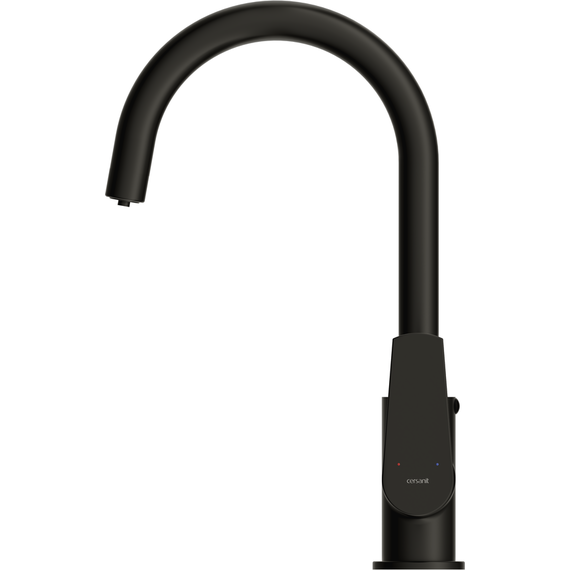 Смеситель для кухни Cersanit Moduo A68221, чёрный фото 6