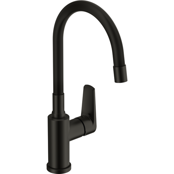 Смеситель для кухни Cersanit Moduo A68230, чёрный фото 2