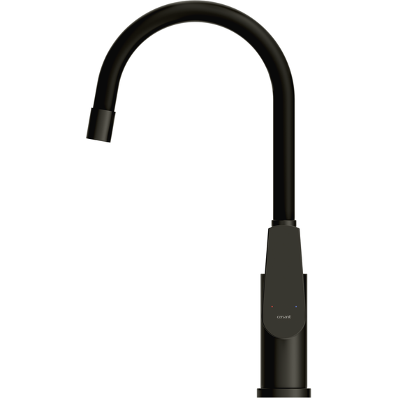 Смеситель для кухни Cersanit Moduo A68230, чёрный фото 6