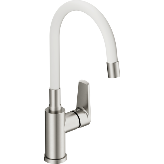 Смеситель для кухни Cersanit Moduo A68232, белый фото 2