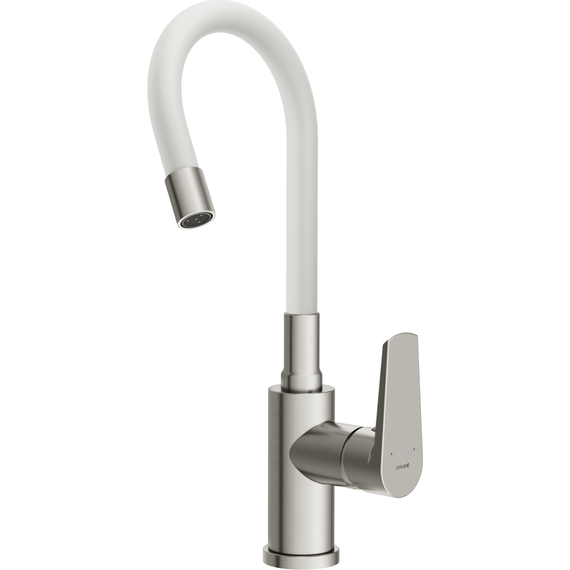 Смеситель для кухни Cersanit Moduo A68232, белый фото 7