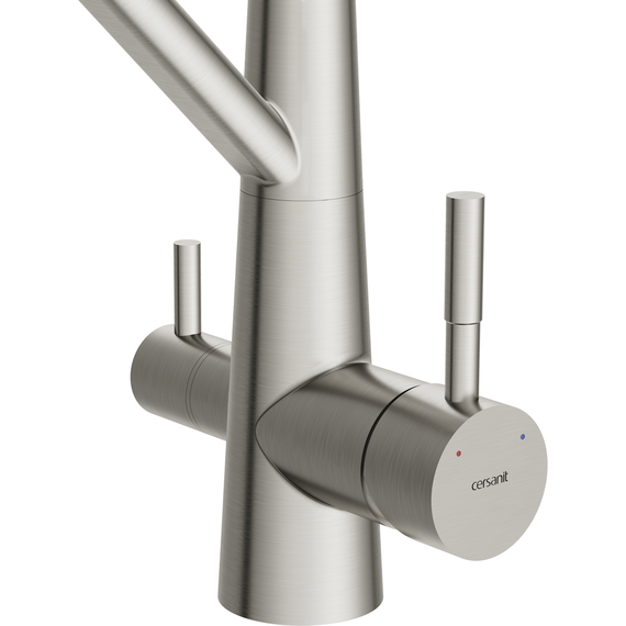 Смеситель для кухни Cersanit Vivo A64837, сатин фото 3