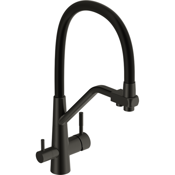 Смеситель для кухни Cersanit Vivo A68218, чёрный фото 2
