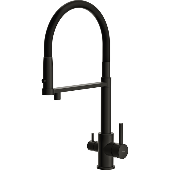 Смеситель для кухни Cersanit Zen A68250, чёрный фото 2