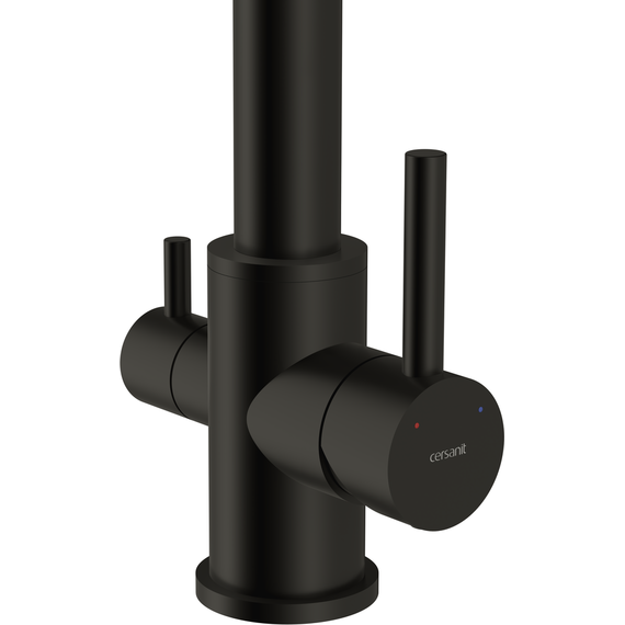 Смеситель для кухни Cersanit Zen A68250, чёрный фото 3