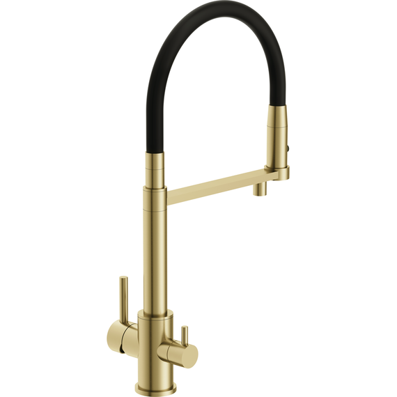 Смеситель для кухни Cersanit Zen A68251, золото фото 5