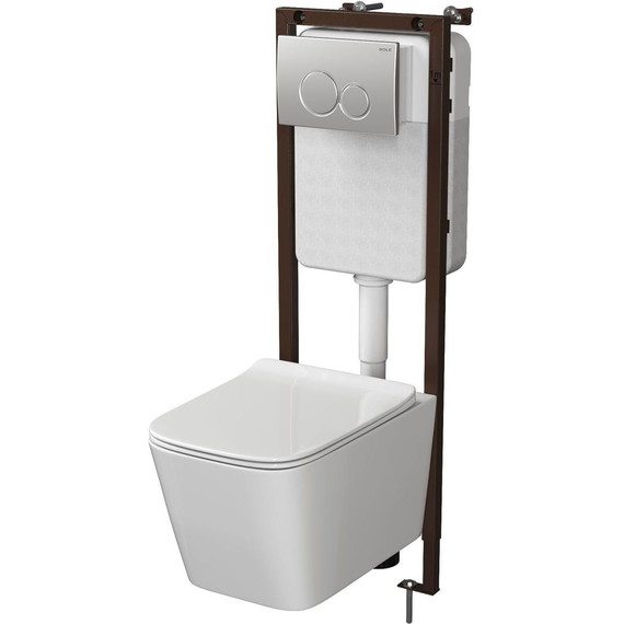 Инсталляция для подвесного унитаза Sole (узкая 360 мм) - 5 Инсталляция для подвесного унитаза Sole (узкая 360 мм) фото 5