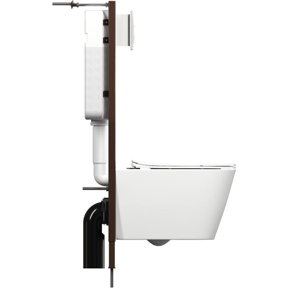 Инсталляция для подвесного унитаза Sole (узкая 360 мм) - 7 Инсталляция для подвесного унитаза Sole (узкая 360 мм) фото 7