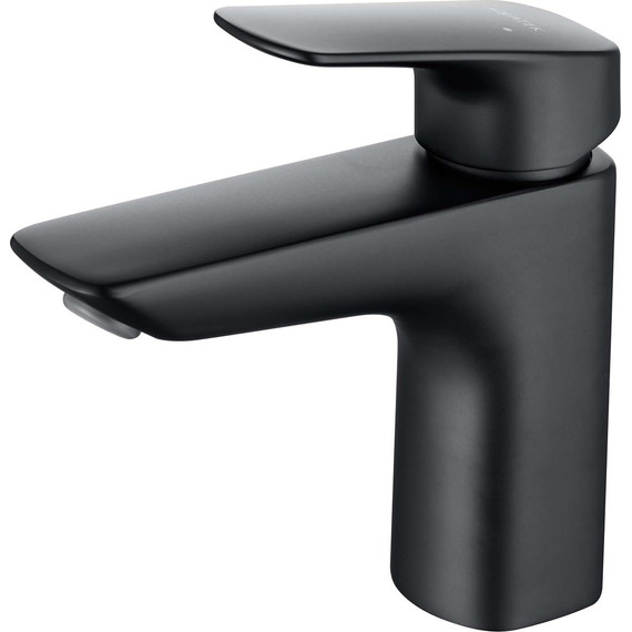 Набор смесителей 3 в 1 для ванны с коротким изливом Aquatek Вега AQ1030MB, чёрный матовый, Цвет производителя: чёрный матовый фото 2