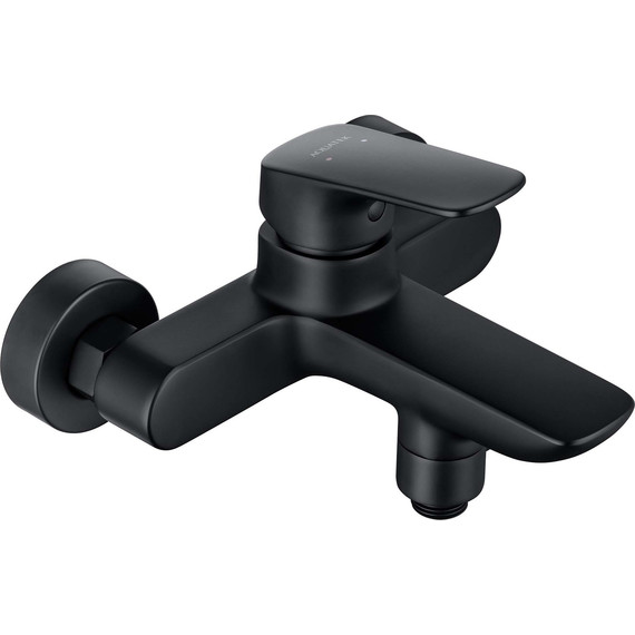 Набор смесителей 3 в 1 для ванны с коротким изливом Aquatek Вега AQ1030MB, чёрный матовый, Цвет производителя: чёрный матовый фото 3