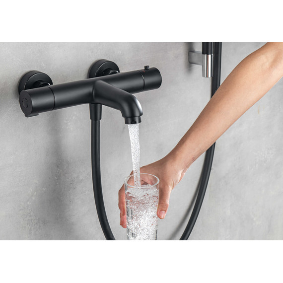 Смеситель для ванны Aquatek Вега AQ1043MB, чёрный матовый, Цвет производителя: чёрный матовый фото 5