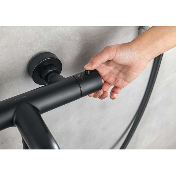 Смеситель для ванны Aquatek Вега AQ1043MB, чёрный матовый, Цвет производителя: чёрный матовый фото 14