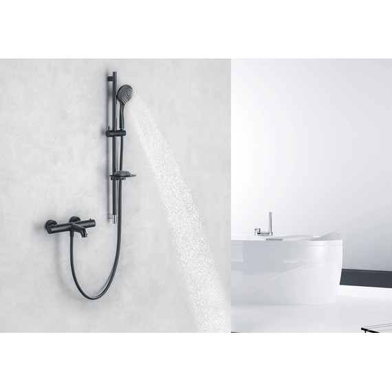 Смеситель для ванны Aquatek Вега AQ1043MB, чёрный матовый, Цвет производителя: чёрный матовый фото 16