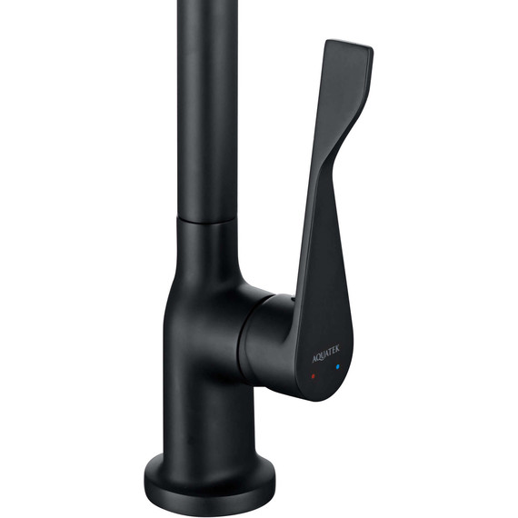 Смеситель для кухни Aquatek Вега AQ1083MB, чёрный матовый, Цвет производителя: чёрный матовый фото 2