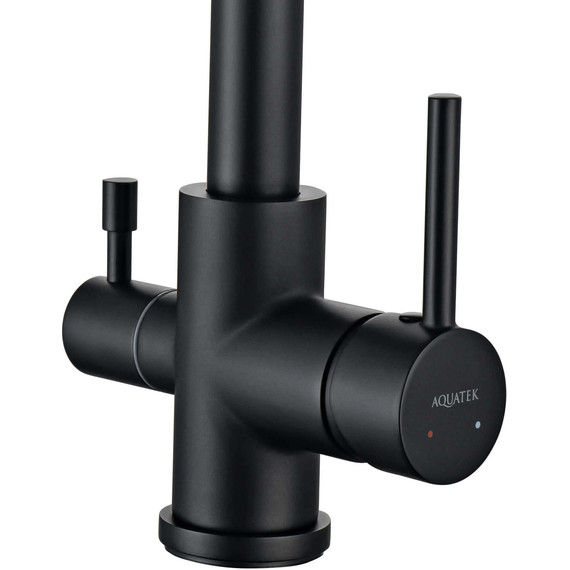 Смеситель для кухни Aquatek Вега AQ1085MB, чёрный матовый, Цвет производителя: чёрный матовый - 2 Смеситель для кухни Aquatek Вега AQ1085MB, чёрный матовый, Цвет производителя: чёрный матовый фото 2