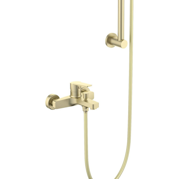 Смеситель для ванны Aquatek Лугано AQ1748BG (с душевым гарнитуром) золото шлифованное фото 3