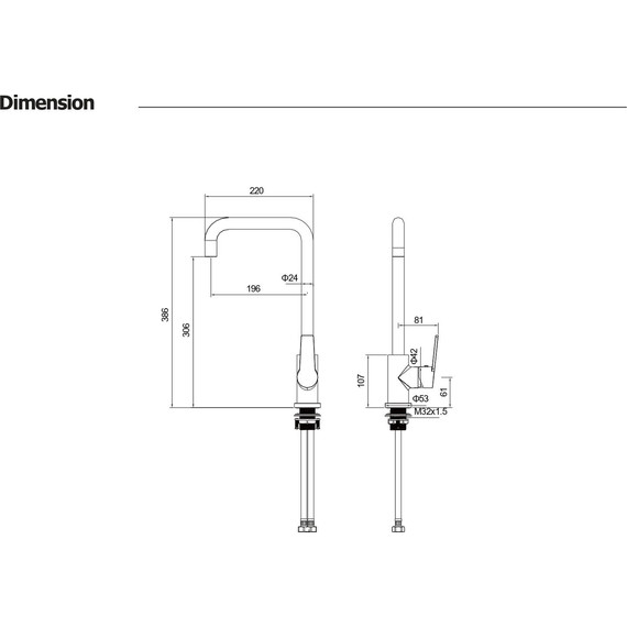 Смеситель для кухни Aquatek Лугано AQ1781BGM, оружейная сталь фото 2
