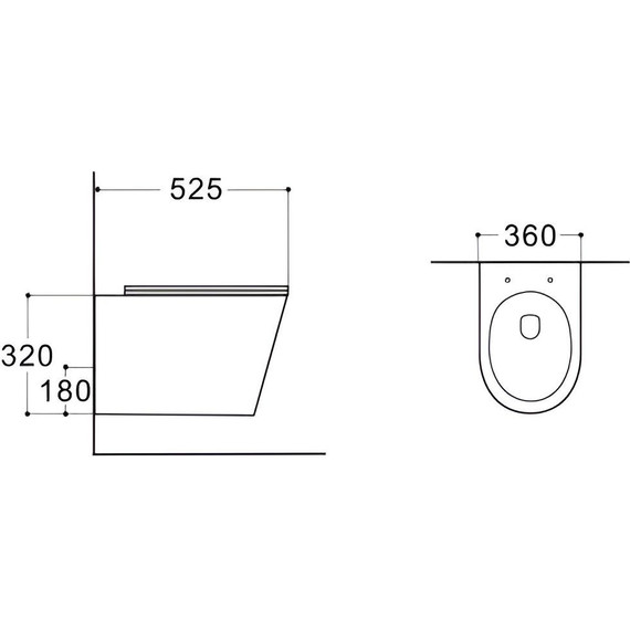 Унитаз подвесной безободковый Aquatek Вега AQ1905-MG с тонкой крышкой микролифт, серый матовый фото 8